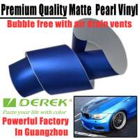 Matt (Matte) Pearlescent Blue Metallic Vinyl Film - Car Wrap / Sticker