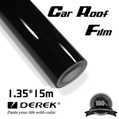 Glossy Black PVC Car Roof Stickers