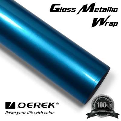 PCV material ultra glossy metallic vinyl car wrap