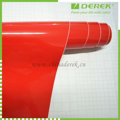 Red glossy film shining glossy car film car bling bling red sticker with air free bubbles