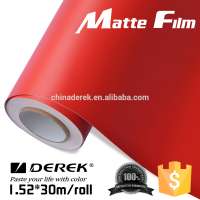 Top quality Matt red color car body wrap vinyl car protective film