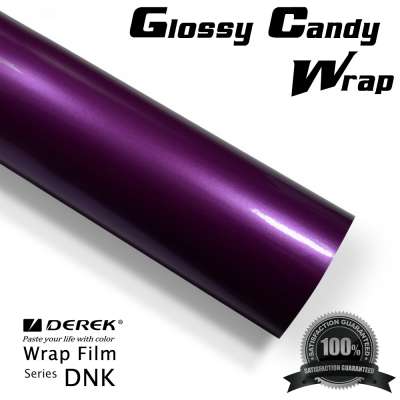 Derek Glossy Candy Purple Wrap Car Vinyl Rolls Wholesale