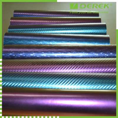 Car Wrap Chameleon Flat Face/Lattice/Carbon fiber/Snake Skin Fabric