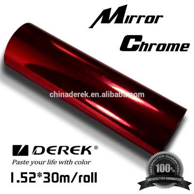 Good Quality 1.52X30m Car Self Adhesive Vinyl Stickers Chrome Mirror Film Roll