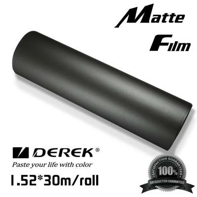 High quality matte sliver grey vinyl sticker roll for car