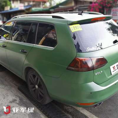 YJ-Derek 1.52*30m Matte film Army Green car wrap vinyl with air bubble free