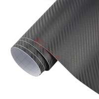 Guangzhou EagleGraphics 3D Carbon Fiber Black Big Texture and Black Small Texture Self Adhesive Car Wrap Vinyl Cover/Film